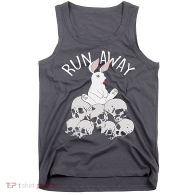 Run Away Bloody Bunny Skeleton Tank Top