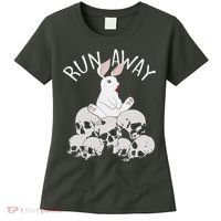 Run Away Bloody Bunny Skeleton Women's T-Shirt thumb 0