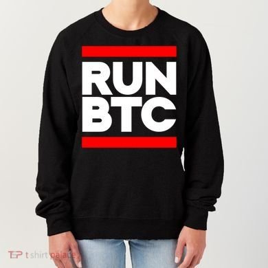 RUN BTC Bitcoin Cryptocurrency Women's Sweatshirt