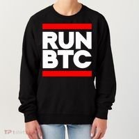 RUN BTC Bitcoin Cryptocurrency Women's Sweatshirt thumb 0