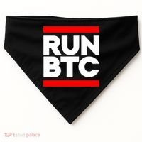 RUN BTC Bitcoin Cryptocurrency USA-Made Doggie Bandana thumb 0