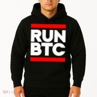 RUN BTC Bitcoin Cryptocurrency Hoodie thumb 2
