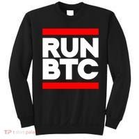 RUN BTC Bitcoin Cryptocurrency Sweatshirt thumb 0