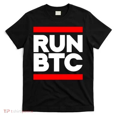 RUN BTC Bitcoin Cryptocurrency T-Shirt