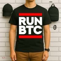 RUN BTC Bitcoin Cryptocurrency T-Shirt thumb 6