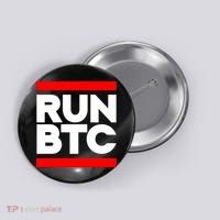 RUN BTC Bitcoin Cryptocurrency Button thumb 0