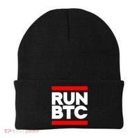 RUN BTC Bitcoin Cryptocurrency Beanie thumb 0