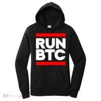 RUN BTC Bitcoin Cryptocurrency Women's Hoodie thumb 0