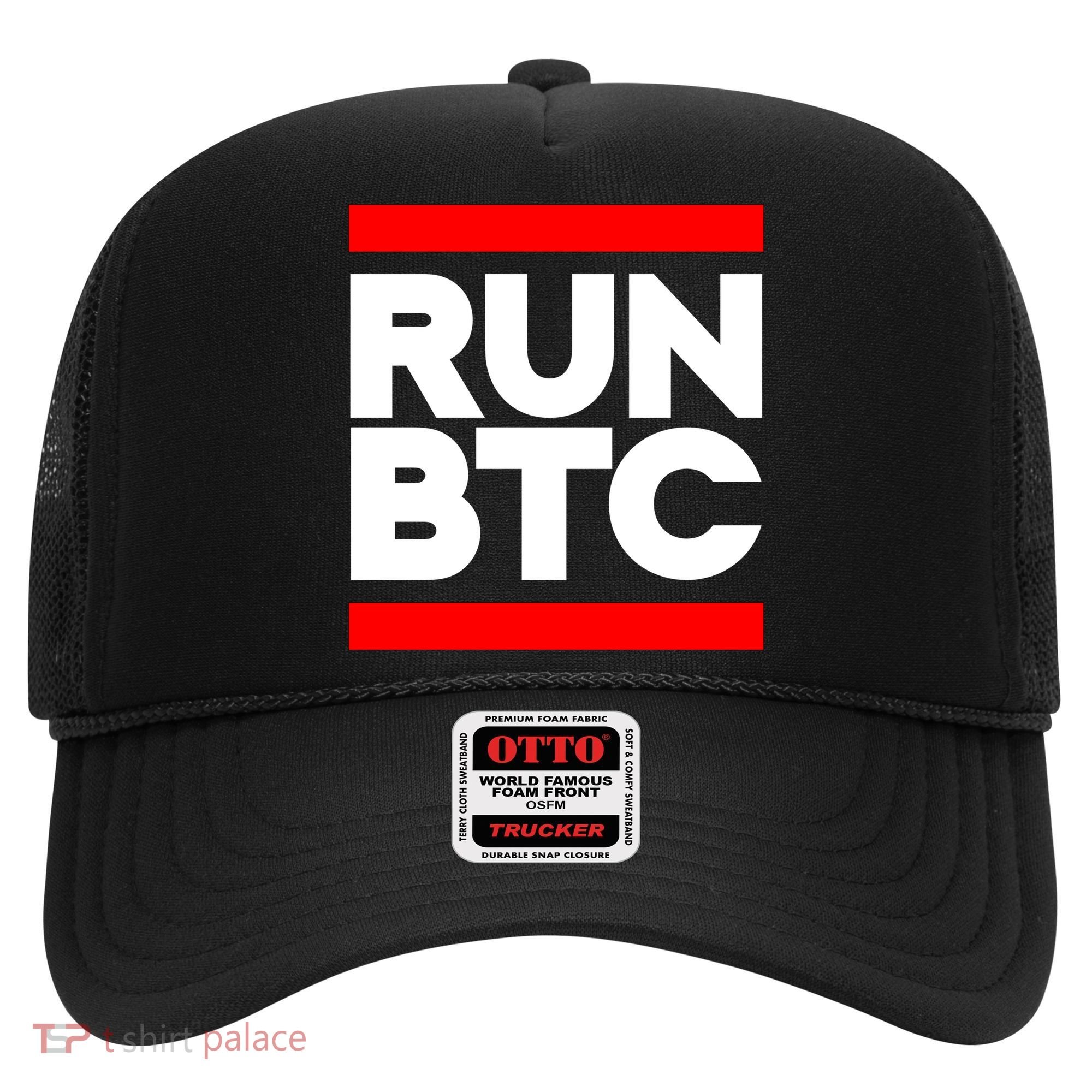 RUN BTC Bitcoin Cryptocurrency Hat