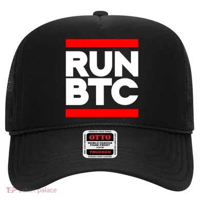 RUN BTC Bitcoin Cryptocurrency Hat