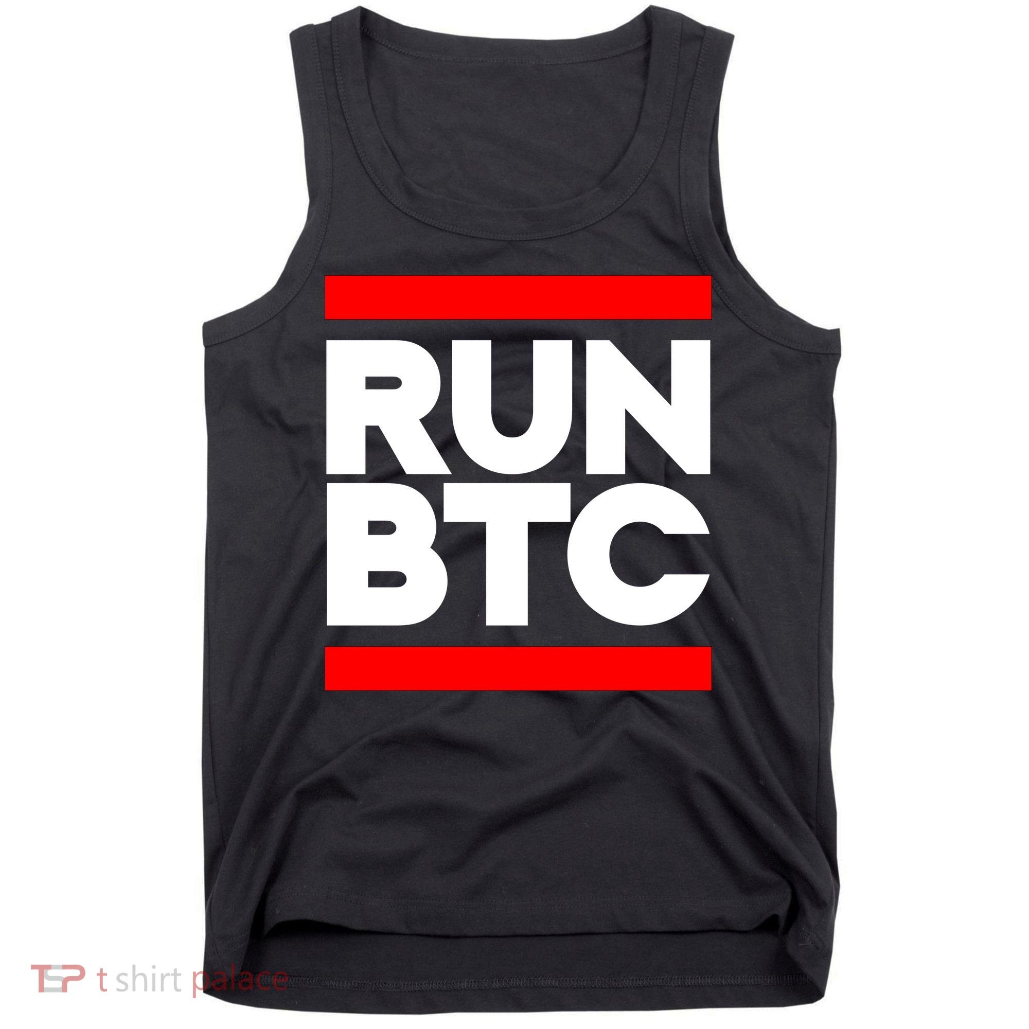 RUN BTC Bitcoin Cryptocurrency Tank Top