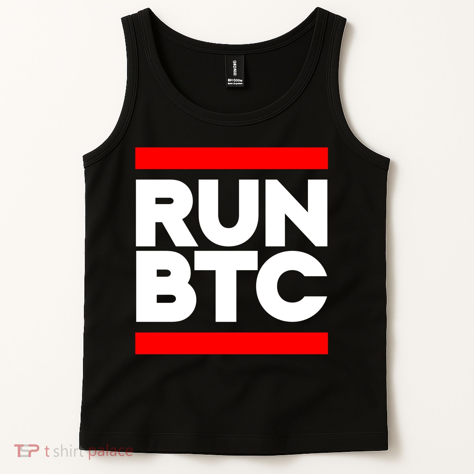 RUN BTC Bitcoin Cryptocurrency Tank Top