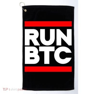 RUN BTC Bitcoin Cryptocurrency Golf Towel