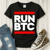 RUN BTC Bitcoin Cryptocurrency Women's T-Shirt thumb 3