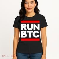RUN BTC Bitcoin Cryptocurrency Women's T-Shirt thumb 4