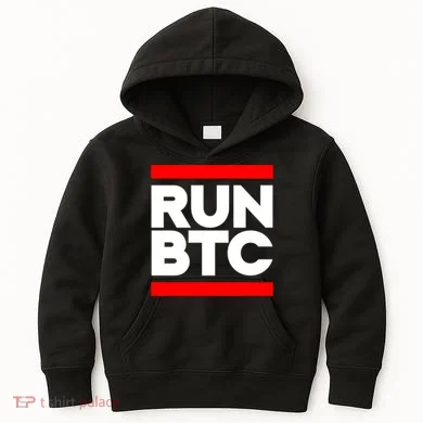 RUN BTC Bitcoin Cryptocurrency Kids Hoodie