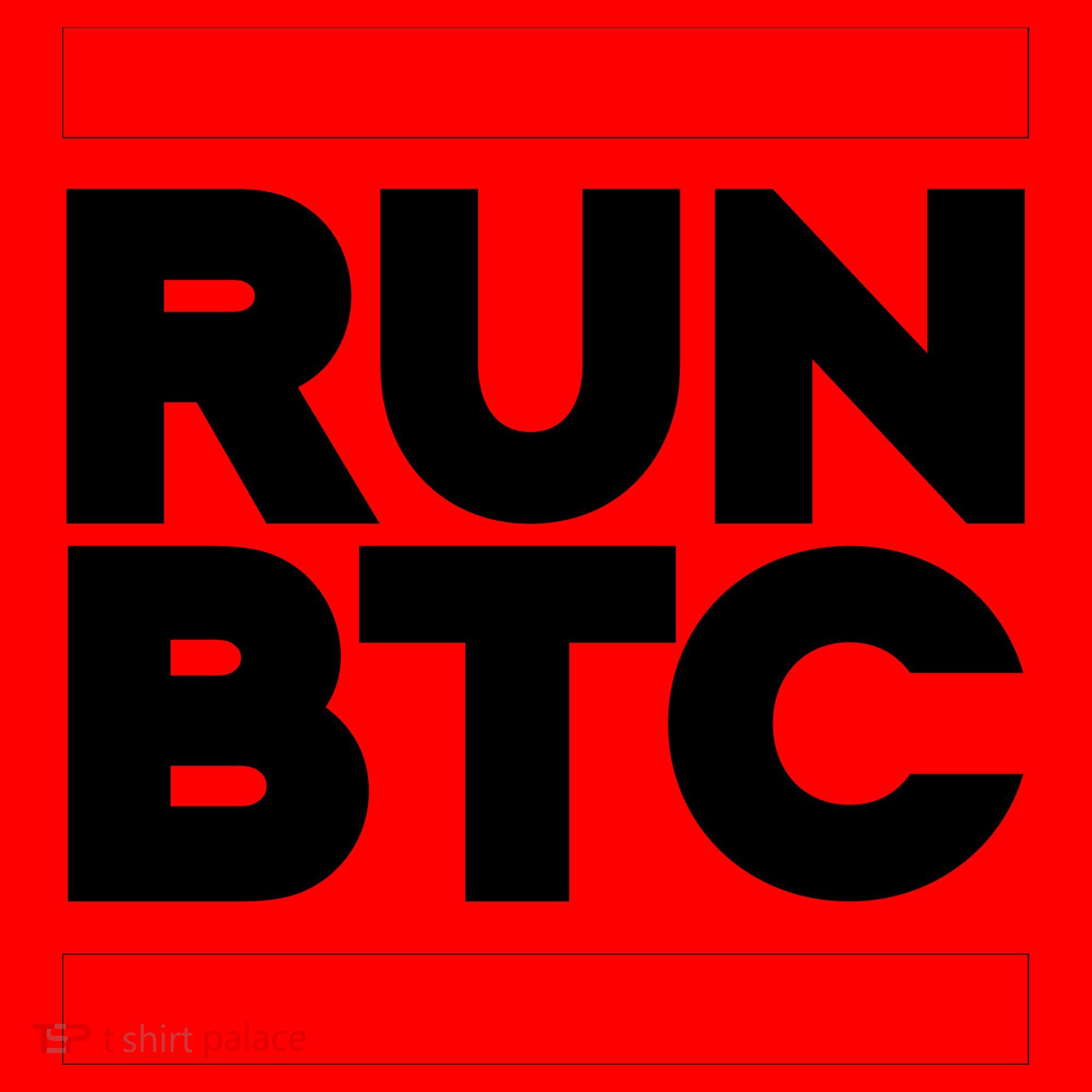 RUN BTC Bitcoin Cryptocurrency Santa Hat