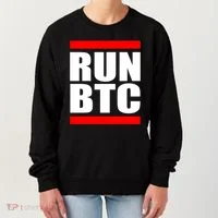 Run BTC Bitcoin Cryptocurrency Crypto Moon Hodl Women's Sweatshirt thumb 0