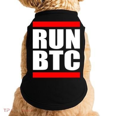 Run BTC Bitcoin Cryptocurrency Crypto Moon Hodl Doggie Tank