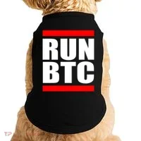 Run BTC Bitcoin Cryptocurrency Crypto Moon Hodl Doggie Tank thumb 0