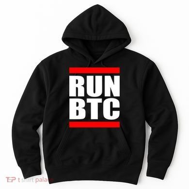 Run BTC Bitcoin Cryptocurrency Crypto Moon Hodl Hoodie