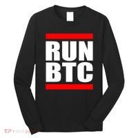 Run BTC Bitcoin Cryptocurrency Crypto Moon Hodl Long Sleeve Shirt thumb 0