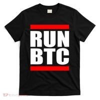 Run BTC Bitcoin Cryptocurrency Crypto Moon Hodl T-Shirt thumb 0