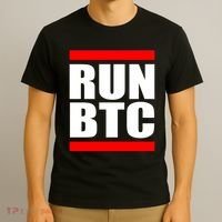 Run BTC Bitcoin Cryptocurrency Crypto Moon Hodl T-Shirt thumb 3