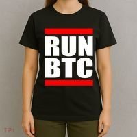 Run BTC Bitcoin Cryptocurrency Crypto Moon Hodl T-Shirt thumb 4