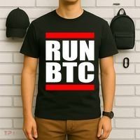 Run BTC Bitcoin Cryptocurrency Crypto Moon Hodl T-Shirt thumb 6