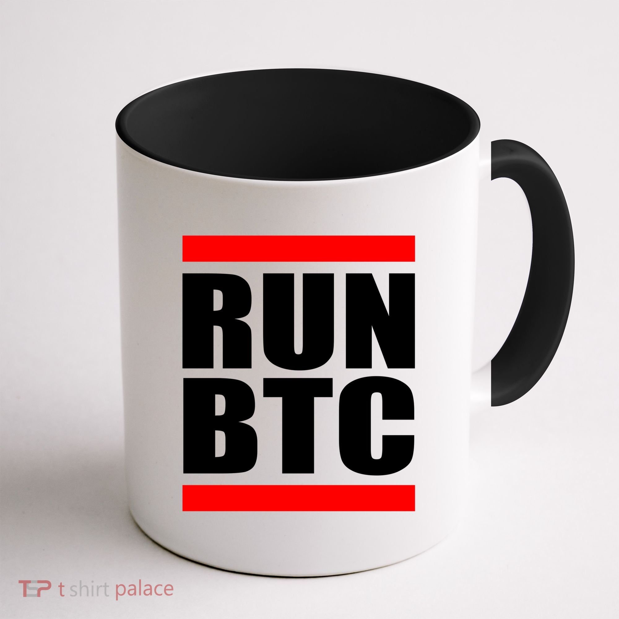 Run BTC Bitcoin Cryptocurrency Crypto Moon Hodl Coffee Mug