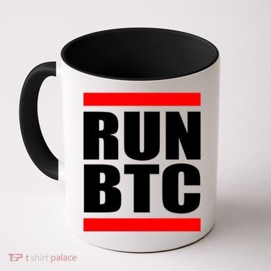 Run BTC Bitcoin Cryptocurrency Crypto Moon Hodl Coffee Mug