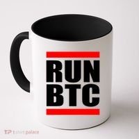 Run BTC Bitcoin Cryptocurrency Crypto Moon Hodl Coffee Mug thumb 0