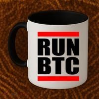 Run BTC Bitcoin Cryptocurrency Crypto Moon Hodl Coffee Mug thumb 2