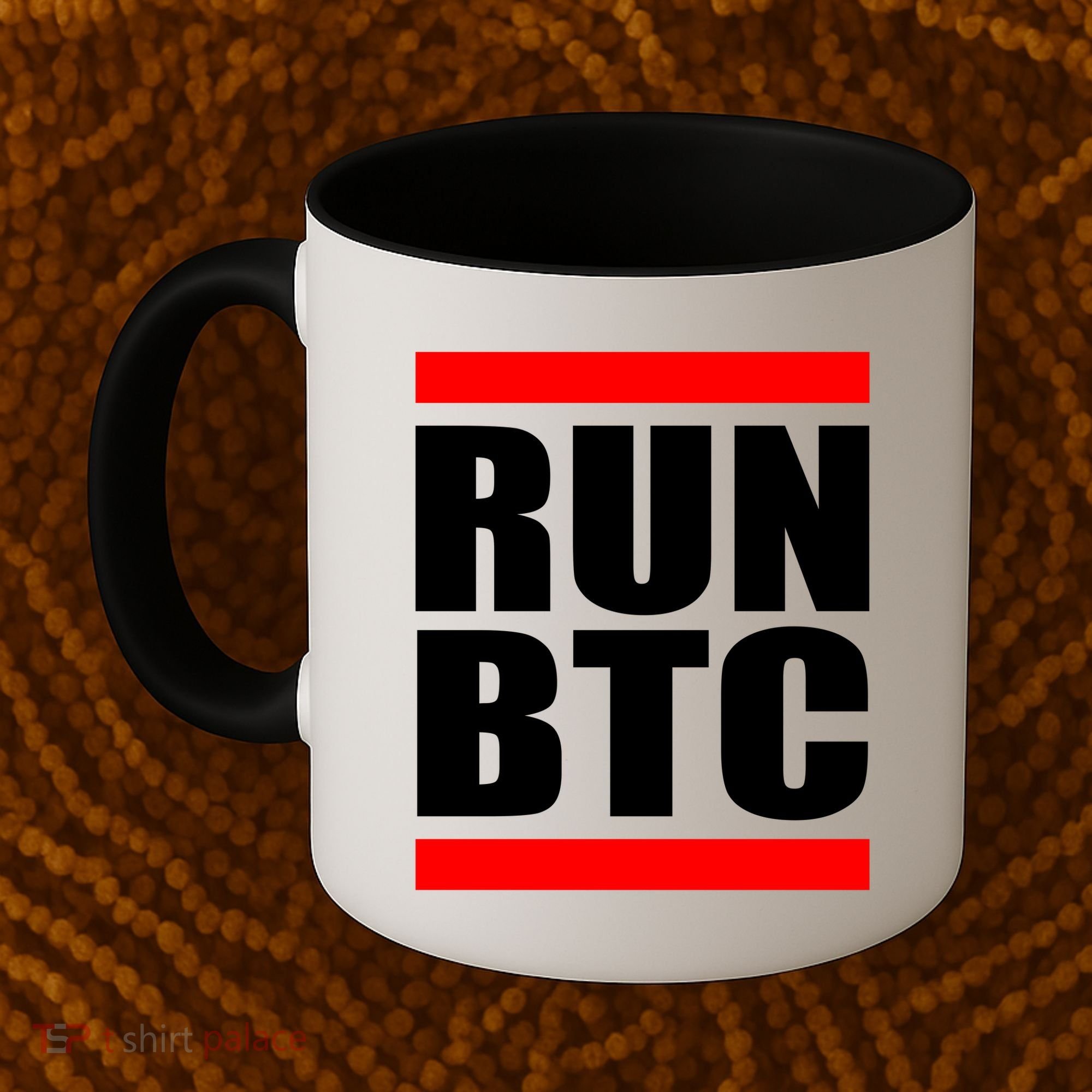 Run BTC Bitcoin Cryptocurrency Crypto Moon Hodl Coffee Mug