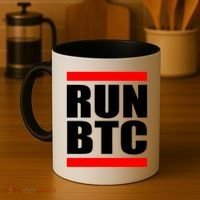 Run BTC Bitcoin Cryptocurrency Crypto Moon Hodl Coffee Mug thumb 4