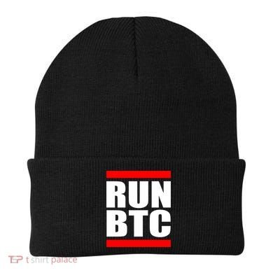 Run BTC Bitcoin Cryptocurrency Crypto Moon Hodl Beanie