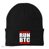 Run BTC Bitcoin Cryptocurrency Crypto Moon Hodl Beanie thumb 0