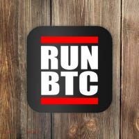Run BTC Bitcoin Cryptocurrency Crypto Moon Hodl Coaster thumb 0