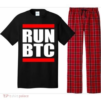 Run BTC Bitcoin Cryptocurrency Crypto Moon Hodl Pajama Set
