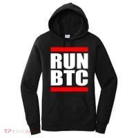 Run BTC Bitcoin Cryptocurrency Crypto Moon Hodl Women's Hoodie thumb 0