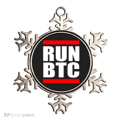 Run BTC Bitcoin Cryptocurrency Crypto Moon Hodl Ornament