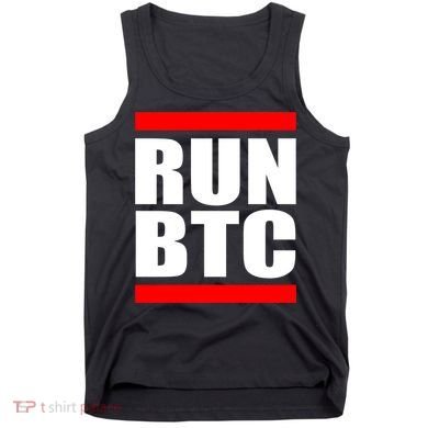 Run BTC Bitcoin Cryptocurrency Crypto Moon Hodl Tank Top