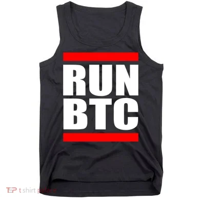 Run BTC Bitcoin Cryptocurrency Crypto Moon Hodl Tank Top