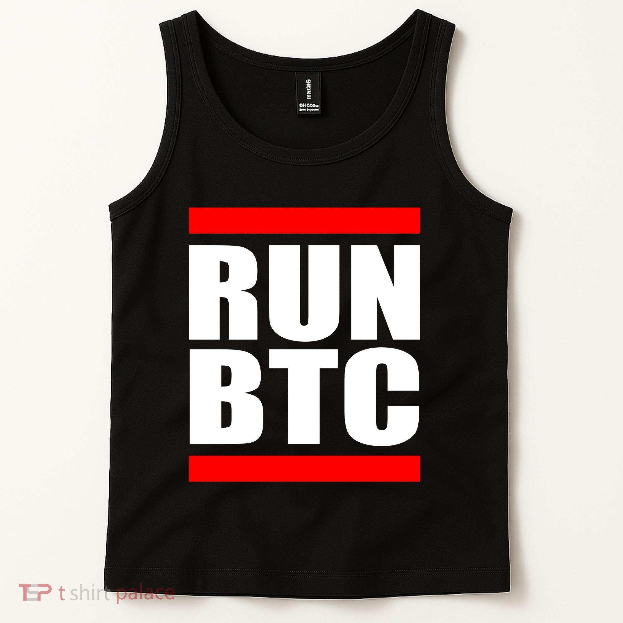 Run BTC Bitcoin Cryptocurrency Crypto Moon Hodl Tank Top