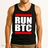 Run BTC Bitcoin Cryptocurrency Crypto Moon Hodl Tank Top thumb 3