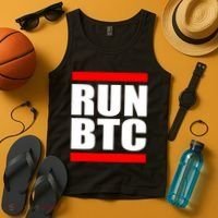 Run BTC Bitcoin Cryptocurrency Crypto Moon Hodl Tank Top thumb 4