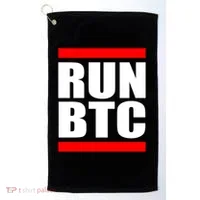 Run BTC Bitcoin Cryptocurrency Crypto Moon Hodl Golf Towel thumb 0