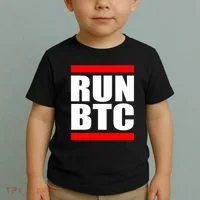 Run BTC Bitcoin Cryptocurrency Crypto Moon Hodl Toddler T-Shirt thumb 2