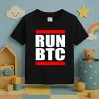 Run BTC Bitcoin Cryptocurrency Crypto Moon Hodl Toddler T-Shirt thumb 3